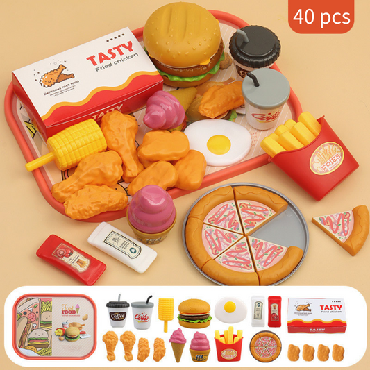 Simulation Fast Food Burger Toy Set