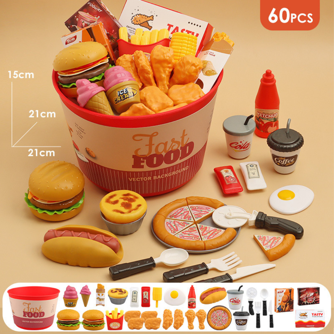 Simulation Fast Food Burger Toy Set