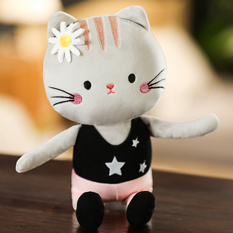 Yoga Cat Girl Plush Doll 13.7 inch